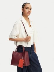 Tommy Hilfiger Torebka Th Icon Mini Satchel AW0AW18722 Brązowy. Brązowe torebki do ręki damskie Tommy Hilfiger, bez wzorów, ze skóry, bez dodatków. Za 649.99 zł.