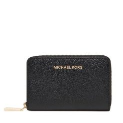 Portfel MICHAEL Michael Kors. Czarne portfele damskie MICHAEL Michael Kors, bez wzorów. Za 369.99 zł.
