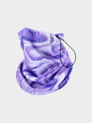 4F Bandana uniseks - fioletowa Uniwersalny. Fioletowe szaliki męskie 4f, na zimę, bez wzorów, z dzianiny. W wyprzedaży za 14.99 zł.