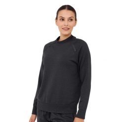 Bluza damska wełniana Brubeck OUTDOOR MERINO. Zielone bluzy damskie Brubeck, l, bez wzorów, z elastanu, bez kaptura. Za 249.00 zł.