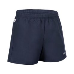 Spodenki do rugby R100 z kieszeniami. Białe krótkie spodenki sportowe męskie OFFLOAD, s, bez wzorów, z materiału, na fitness i siłownię. W wyprzedaży za 34.99 zł.
