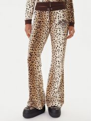 Juicy Couture Spodnie dresowe JCGBJ225013A Beżowy Regular Fit. Brązowe spodnie dresowe damskie Juicy Couture, m, bez wzorów, z bawełny. Za 429.99 zł.