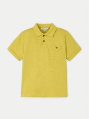 Mayoral Polo 3109 Żółty Regular Fit. Żółte t-shirty dla chłopców Mayoral, bez wzorów, z bawełny, bez ramiączek. Za 69.99 zł.