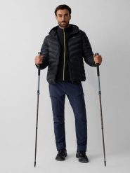 4F Kurtka trekkingowa z wypełnieniem Primaloft Thermoplume męska - czarna XXL. Czarne kurtki męskie 4f, m, bez wzorów, klasyczne, bez kaptura. Za 399.99 zł.