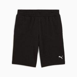 Spodenki sportowe męskie Puma ESS 10" 68259801. Czarne krótkie spodenki sportowe męskie Puma, l, bez wzorów, z dresówki, trekkingowe. Za 108.13 zł.