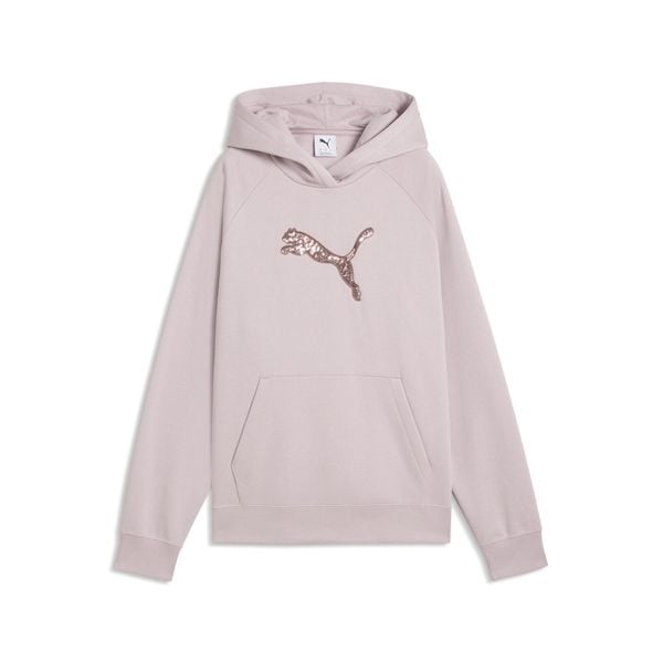 Damska bluza z kapturem Essentials Sequins PUMA. Czerwone bluzy damskie Puma, l, bez wzorów, z bawełny, z kapturem. Za 249.00 zł.