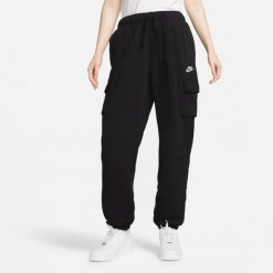 Spodnie dresowe Nike Damskie Mid-Rise Oversized Cargo. Szare spodnie dresowe damskie Nike, xs, bez wzorów, z bawełny. Za 287.20 zł.