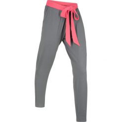 Spodnie shirtowe, długie, Level 1 bonprix dymny szary - jasnoróżowy. Szare spodnie sportowe damskie bonprix, bez wzorów, na fitness i siłownię, climacool (adidas). Za 47.99 zł.