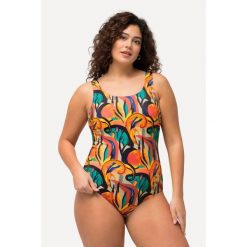 Damskie Strój kąpielowy dżungla bez miękkich miseczek okrągły dekolt. Brązowe kostiumy jednoczęściowe damskie Ulla Popken, plus size, bez wzorów, z elastanu, sportowe, plus size. Za 199.99 zł.