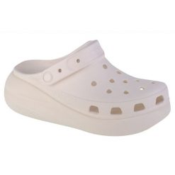 Chodaki Crocs Classic Crush Clog 207521-100 białe. Białe klapki damskie bez wzorów, sportowe, bez obcasa. Za 385.67 zł.