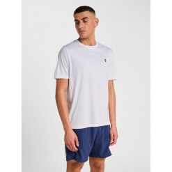 Koszulka Hummel Pulse. Białe koszulki sportowe męskie Hummel, bez wzorów, bez kołnierzyka, bez ramiączek, na fitness i siłownię. Za 76.15 zł.