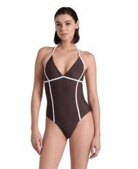 Strój kąpielowy damski na basen Arena Women's ProFile Tie Back. Białe kostiumy jednoczęściowe damskie Arena, l, bez wzorów, z elastanu, eleganckie, na fitness i siłownię. Za 191.98 zł.