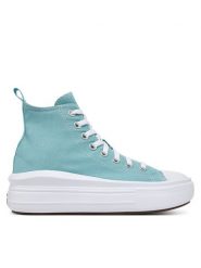 Converse Trampki Chuck Taylor All Star Move Platform A10703C Zielony. Zielone trampki i tenisówki damskie Converse, bez wzorów, z materiału, retro, bez zapięcia. Za 199.99 zł.
