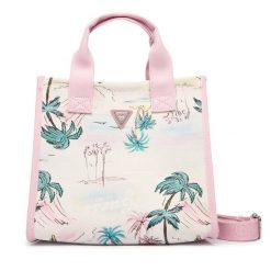 Torebka Guess. Czerwone torebki do ręki damskie Guess, z aplikacjami, klasyczne, bez dodatków. Za 269.99 zł.