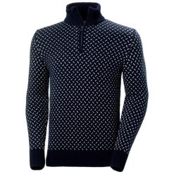 Sweter 1/4 zip Helly Hansen Arctic Icelander. Niebieskie swetry przez głowę męskie Helly Hansen, l, bez wzorów, z materiału, bez kołnierzyka. Za 803.50 zł.