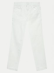 Guess Jeansy J4RB11 WE620 Biały Skinny Fit. Białe jeansy dla dziewczynek Guess, z bawełny. Za 129.99 zł.
