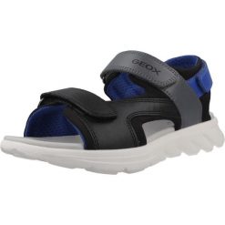 Sandały GEOX J SANDAL AIRADYUM BO Czarny. Czarne sandały męskie Geox, z syntetyku, bez zapięcia. Za 213.99 zł.