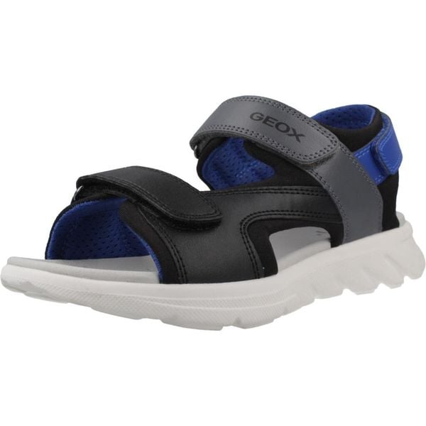 Sandały GEOX J SANDAL AIRADYUM BO Czarny. Czarne sandały męskie Geox, z syntetyku, bez zapięcia. Za 195.99 zł.