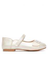 Mayoral Półbuty 43729.20 Srebrny. Szare półbuty dziewczęce Mayoral, bez wzorów, ze skóry, bez zapięcia. Za 209.99 zł.