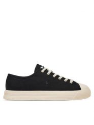 Polo Ralph Lauren Trampki Ayers Low Pp 809971290002 Czarny. Czarne trampki męskie Polo Ralph Lauren, bez wzorów, z materiału, bez zapięcia. Za 319.99 zł.