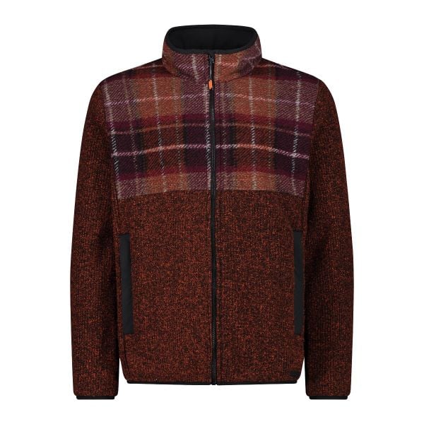 Polarowa bluza wooltech z zamkiem CMP. Czerwone bluzy męskie CMP, xl, bez wzorów, z polaru, bez kaptura. Za 568.95 zł.