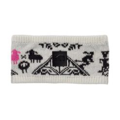 Damska opaska z dzianiny Kari Traa Saga. Białe czapki i kapelusze damskie Kari Traa, na zimę, bez wzorów, z dzianiny, sportowe. Za 254.50 zł.