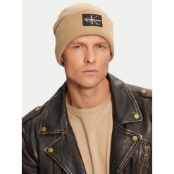 Czapka Calvin Klein. Brązowe czapki i kapelusze męskie Calvin Klein, na zimę, bez wzorów. Za 189.99 zł.
