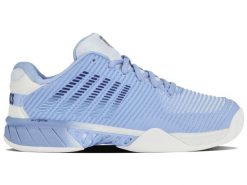 Buty sportowe damskie Hypercourt Express 2 sneakersy tenisowe młodzieżowe. Niebieskia obuwie sportowe damskie K-SWISS, bez wzorów, tenisowe. Za 239.00 zł.