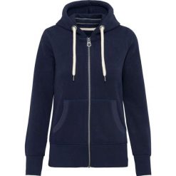 Bluza z kapturem damska Kariban Vintage. Niebieskie bluzy damskie KARIBAN, bez wzorów, z materiału, z kapturem. Za 197.50 zł.
