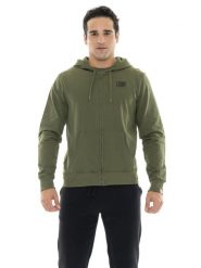 Bluza z bawełna z kaptur na trening na co dzień. Szare bluzy męskie LEONE 1947 APPAREL, l, bez wzorów, z bawełny, bez kaptura. Za 324.17 zł.