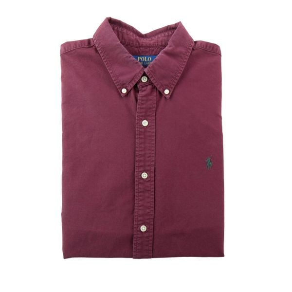 Second life - Koszule klasyczne męskie Custom Fit - Jak nowy. Czerwone koszule męskie Ralph Lauren, m, bez wzorów, biznesowe, bez kołnierzyka, bez ramiączek. Za 195.36 zł.