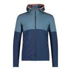 Bluza z kapturem CMP. Niebieskie bluzy męskie CMP, l, bez wzorów, z polaru, z kapturem. Za 284.70 zł.