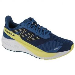 Buty do biegania męskie Salomon Aero Blaze Wide M. Niebieskie buty sportowe męskie Salomon, z materiału, bez zapięcia, do biegania. Za 546.05 zł.