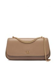 Calvin Klein Torebka Ck Convertible Chain Small Bag LV04F3172G Beżowy. Brązowe torebki do ręki damskie Calvin Klein, bez wzorów, ze skóry, wizytowe, bez dodatków. Za 529.99 zł.