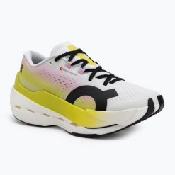 Buty do biegania damskie On Cloudboom Max lime/raspberry. Fioletowe obuwie sportowe damskie On, bez wzorów, z gumy, do biegania. Za 923.35 zł.
