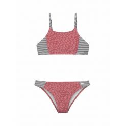 Dziewczęcy dwuczęściowy kostium kąpielowy Protest Prtsaras. Czerwone stroje kąpielowe dla dziewczynek Protest, bez wzorów. Za 236.50 zł.