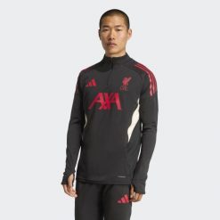 Koszulka Liverpool FC Tiro 25 Competition Training. Czarne koszulki sportowe męskie Adidas, m, bez wzorów, z dresówki, bez kołnierzyka, bez ramiączek, do piłki nożnej. Za 329.00 zł.