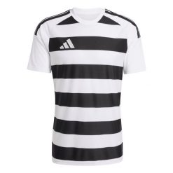 Koszulka męska adidas Hooped 26 Jersey biało-czarna KS6949. Białe koszulki sportowe męskie Adidas, m, bez wzorów, z jersey, bez kołnierzyka, bez ramiączek, do piłki nożnej. Za 90.99 zł.