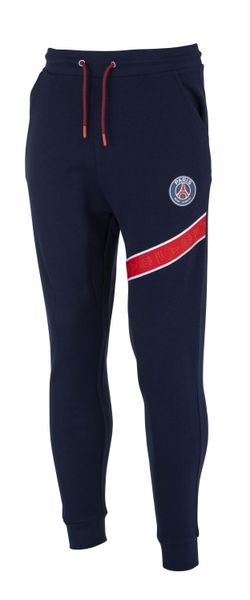 PSG Spodnie Treningowe Męskie - Dresy. Niebieskie spodnie sportowe męskie PARIS SAINT GERMAIN, m, bez wzorów, z bawełny, do piłki nożnej. Za 224.99 zł.