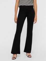Vero Moda Spodnie materiałowe Kamma 10209858 Czarny Flared Fit. Czarne spodnie materiałowe damskie Vero Moda, xl, bez wzorów, z materiału. Za 149.99 zł.