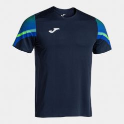 Koszulka Joma Elite XI. Niebieskie koszulki sportowe męskie Joma, l, bez wzorów, bez kołnierzyka, bez ramiączek, do biegania. Za 97.99 zł.