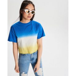 Koszulka tie dye - Niebieski. T-shirty damskie marki Cropp. Za 49.99 zł.