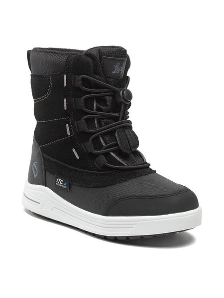 Leaf Śniegowce Jaren LJARE201M Czarny. Czarne buty zimowe dziewczęce Leaf, bez wzorów, ze skóry, bez zapięcia. Za 429.99 zł.