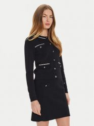 Motivi Kardigan M4566100874N Czarny Regular Fit. Czarne kardigany damskie Motivi, m, bez wzorów, z wiskozy. Za 219.99 zł.