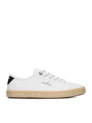 Nautica Espadryle CEO-85659 Biały. Białe espadryle damskie Nautica, bez wzorów, z materiału, bez obcasa, bez zapięcia. Za 149.99 zł.