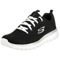 Buty do chodzenia damskie Skechers Gracefulget Connect. Białe obuwie sportowe damskie Skechers, bez wzorów, z materiału, trekkingowe, Skechers Sport. Za 199.99 zł.