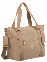 Duży shopper damski z tkaniny nylonowej - Peterson. Torebki shopper damskie Peterson, bez wzorów, z nylonu, sportowe, bez dodatków. Za 42.00 zł.