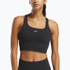 Koszulka Reebok Lux Tank. Czarne koszulki sportowe damskie REEBOK FITNESS, bez wzorów, na fitness i siłownię. Za 179.99 zł.