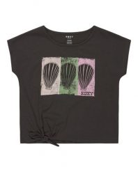 Koszulka z krótkim rękawem dla Dziewczynki PURA PLAYA Czarny. Czarne t-shirty i topy dla dziewczynek Roxy, bez wzorów, z bawełny, bez ramiączek. Za 109.99 zł.