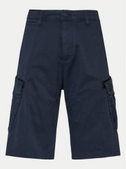 S.Oliver Szorty materiałowe 2141741 Granatowy Regular Fit. Niebieskie szorty męskie S.Oliver, m, bez wzorów, z bawełny. Za 129.99 zł.